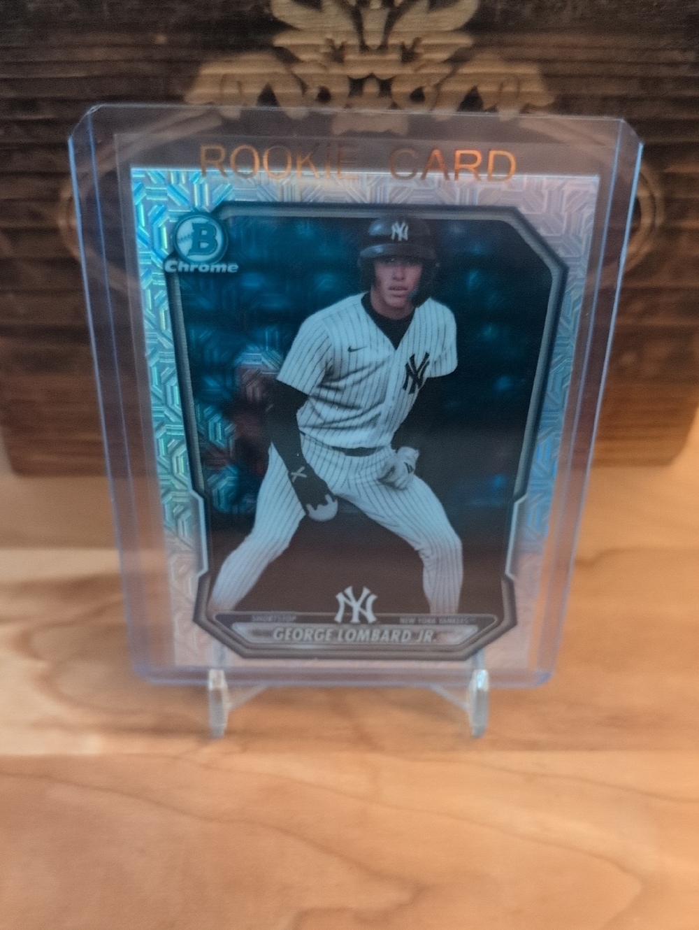 2026 Bowman Chrome George Lombard Jr. Rookie Prospect Card Mojo Refractor NYY